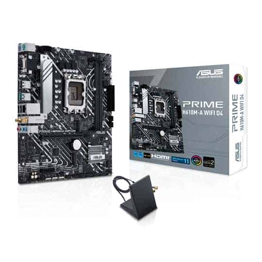 (image for) ASUS PRIME H610M-A WIFI D4 DDR4 micro-ATX Open Box Motherboard